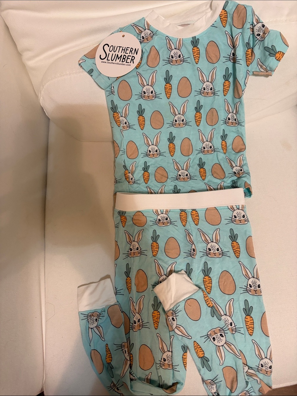 Southern Slumber Toddler Bunny & Carrot Bamboo Pajama Set